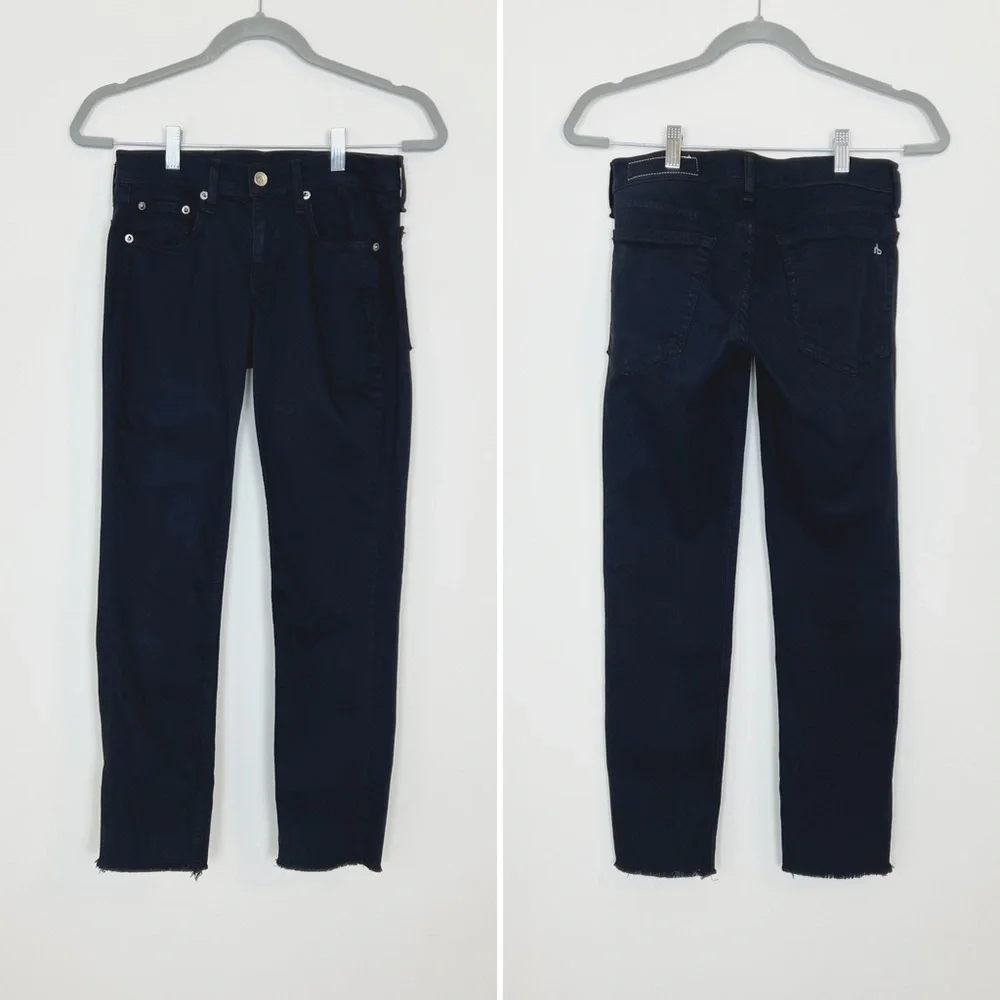Rag & Bone Dre Capri Black Denim Jeans - Picture 2 of 5